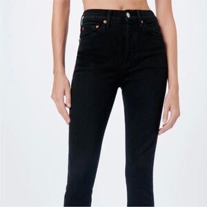 RE/DONE Black Skinny Jeans